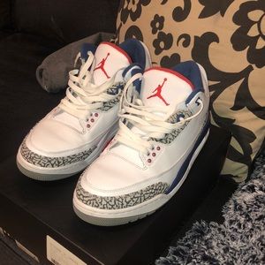 Men authentic Jordan 3 retro True Blue 2016